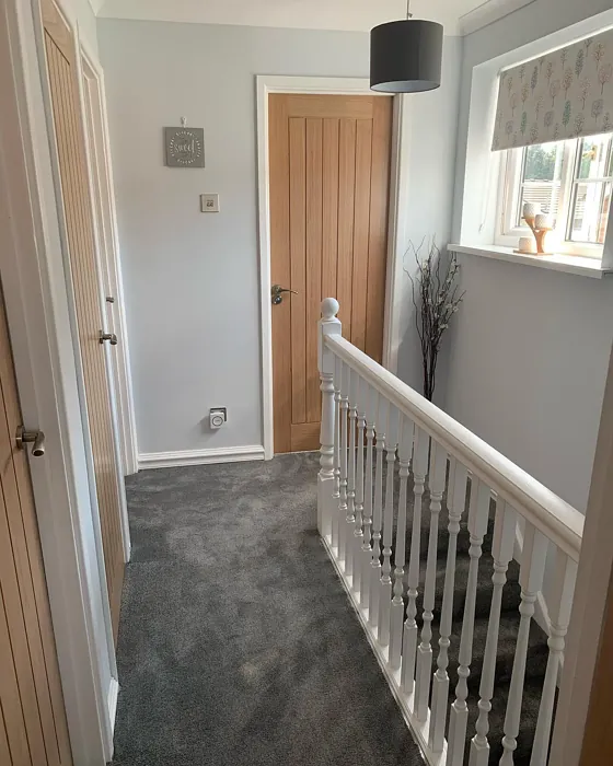 Dulux Cornflower White hallway interior