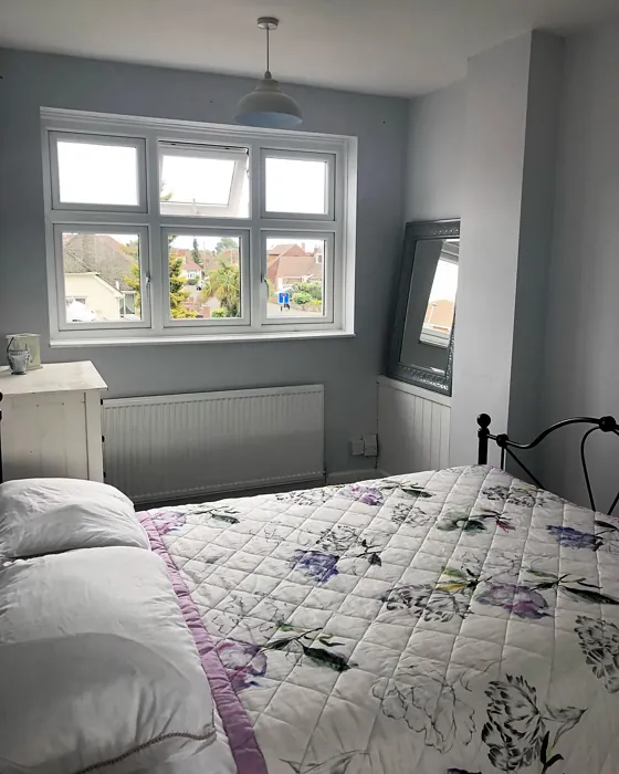 Dulux Cornflower White bedroom interior