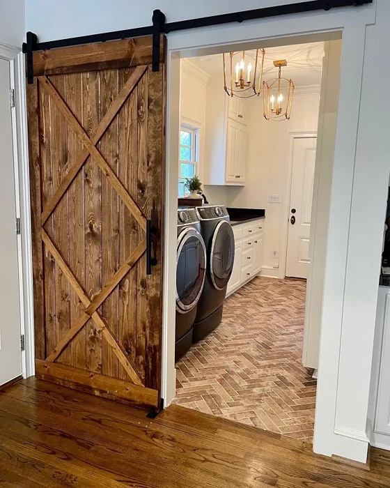 Sherwin Williams Cotton White laundry room color
