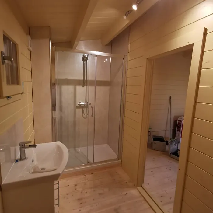 Dulux County Cream bathroom color review