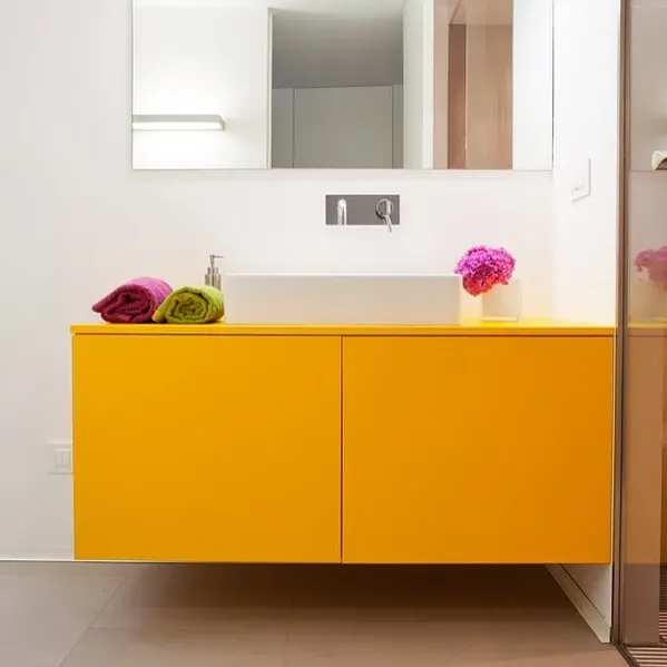 RAL Classic  Dahlia yellow bathroom vanity 