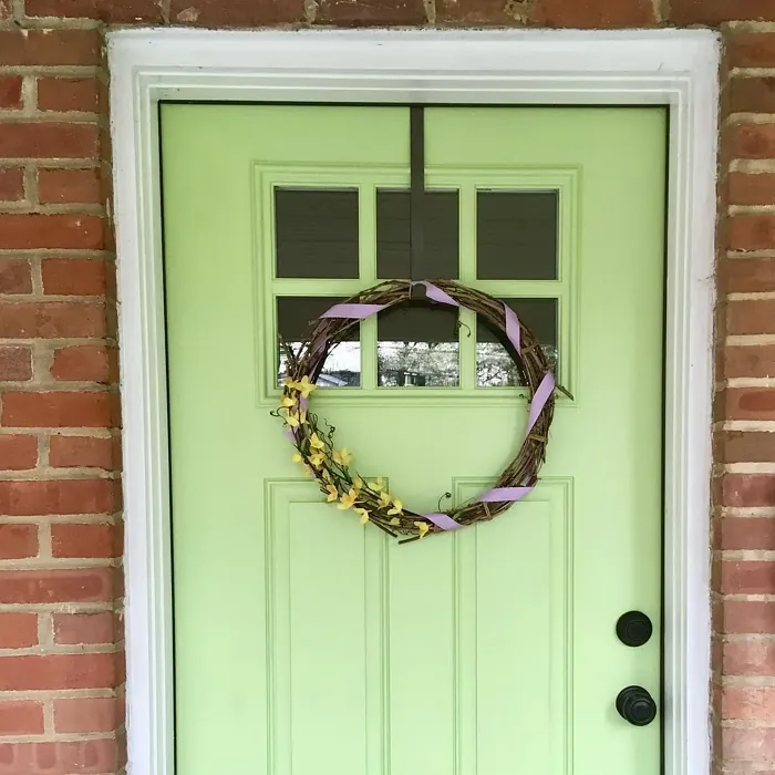 SW Dancing Green front door color
