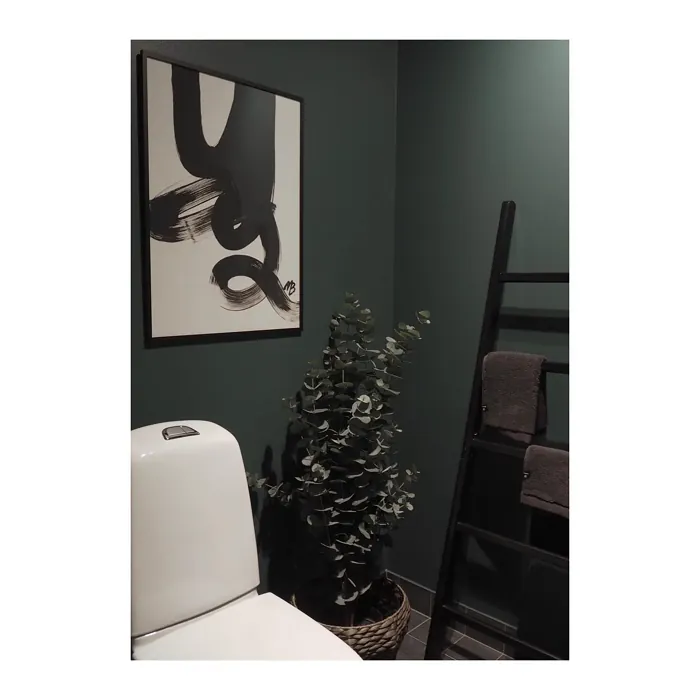 Jotun Dark Teal scandinavian bedroom paint