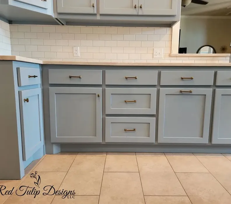 Sherwin Williams Debonair cozy kitchen cabinets inspiration