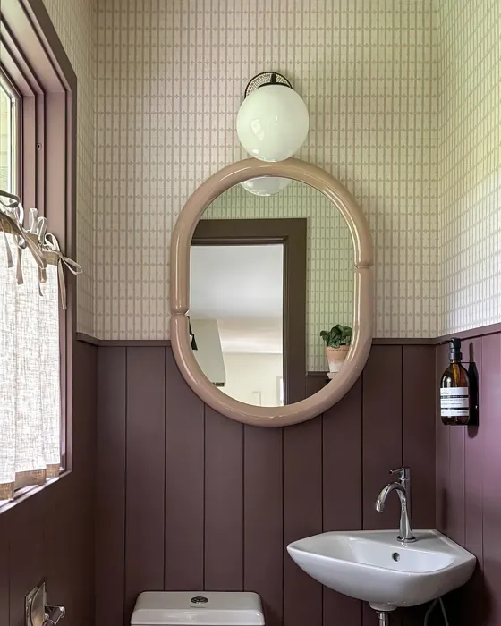 SW Deepest Mauve bathroom wall panelling 