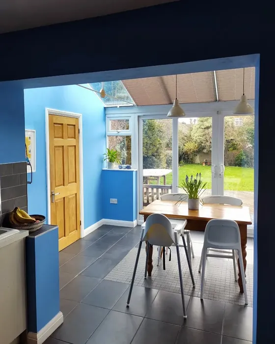 Delicate Cornflower dining room color