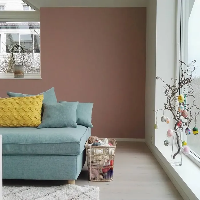 Jotun Delightful Pink living room review