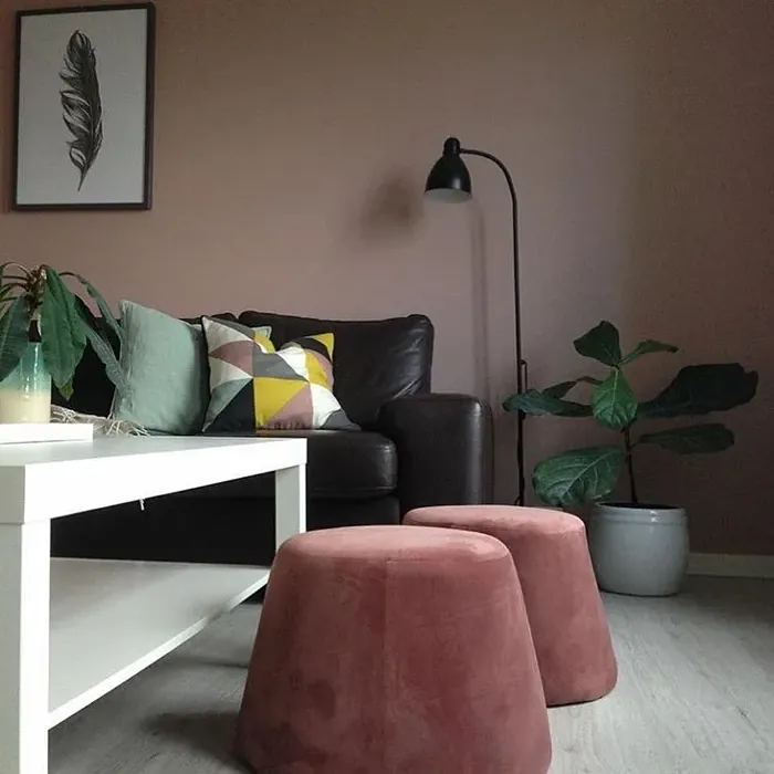 Jotun Delightful Pink scandinavian living room paint review