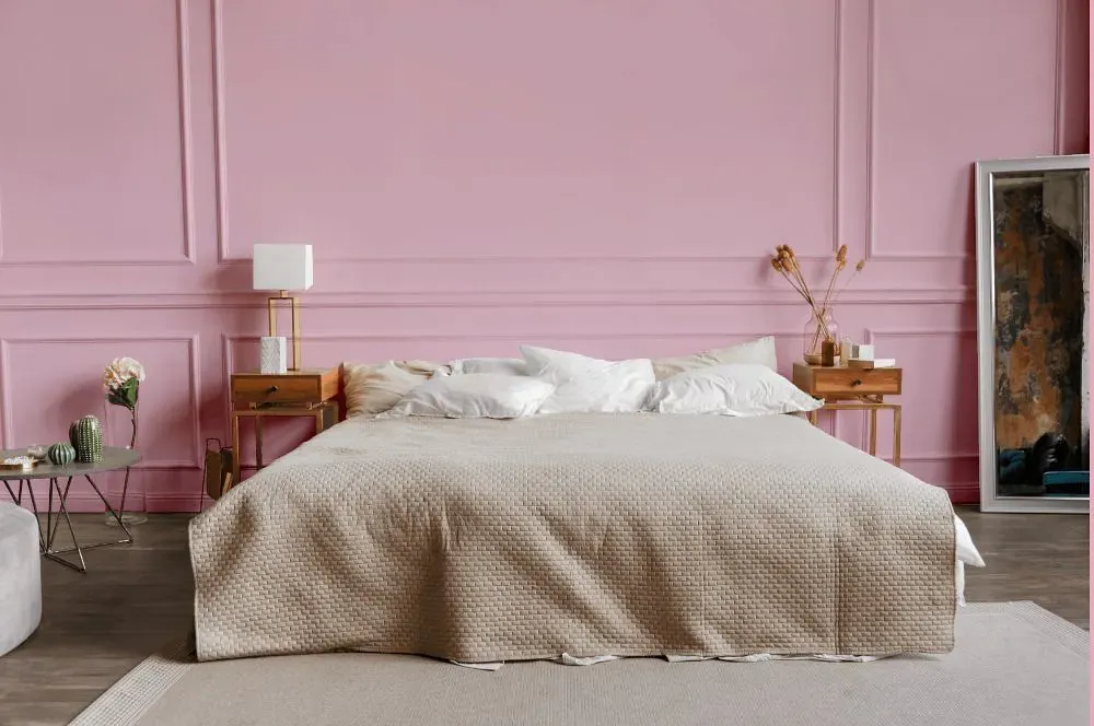 Sherwin Williams Desire Pink bedroom