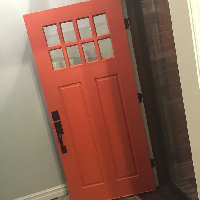 Determined Orange Door