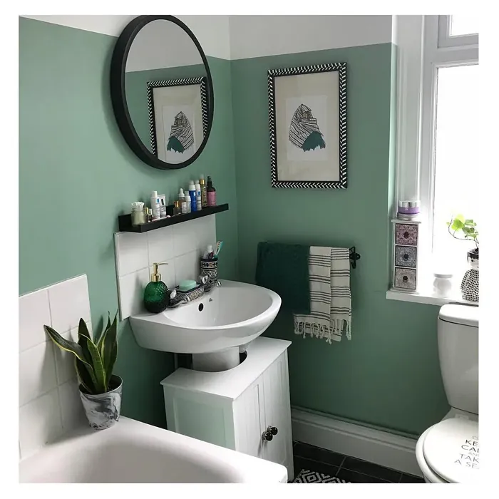 Dulux Dewy Lawn bathroom interior