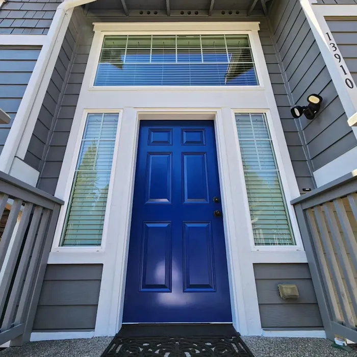 Sherwin Williams Dignity Blue front door color