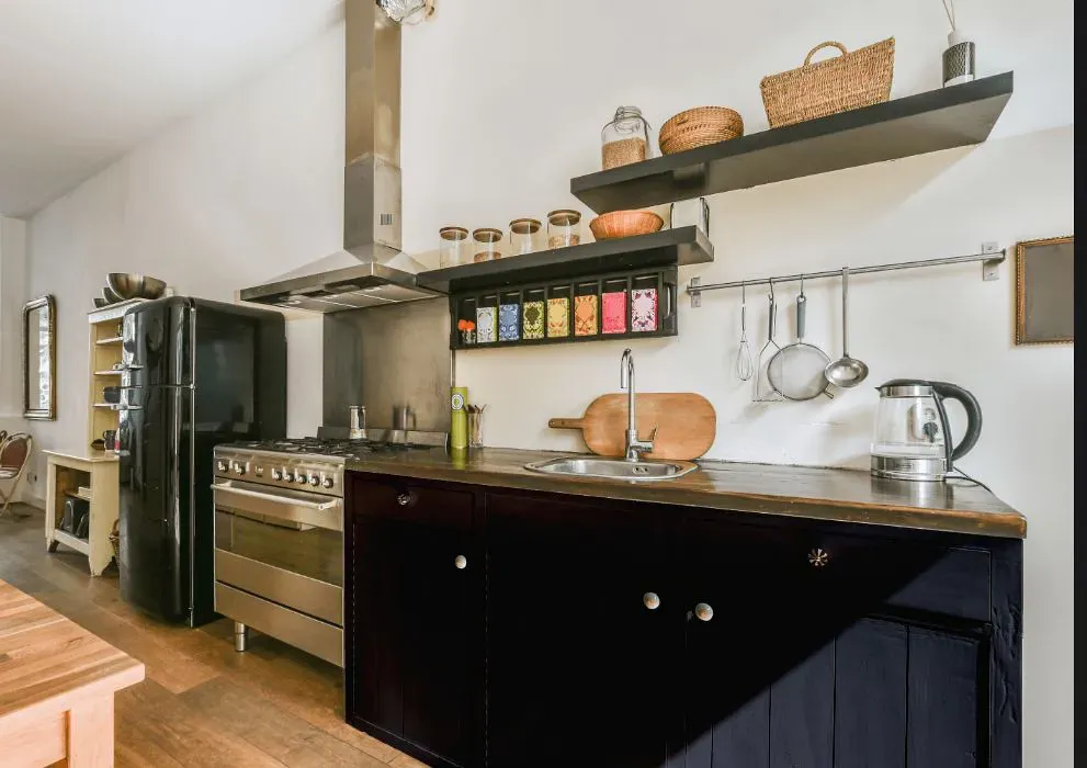 Sherwin Williams Domino kitchen cabinets