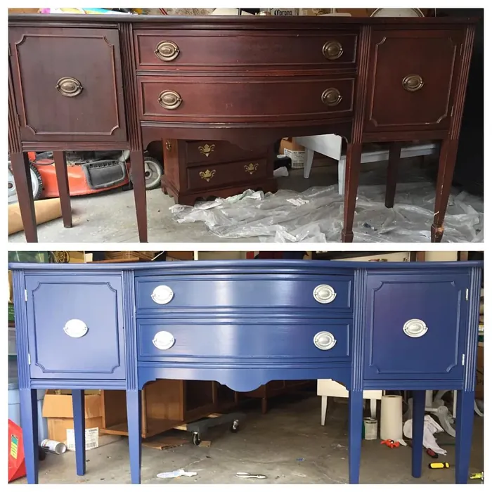 SW Dress Blues painted furniture 