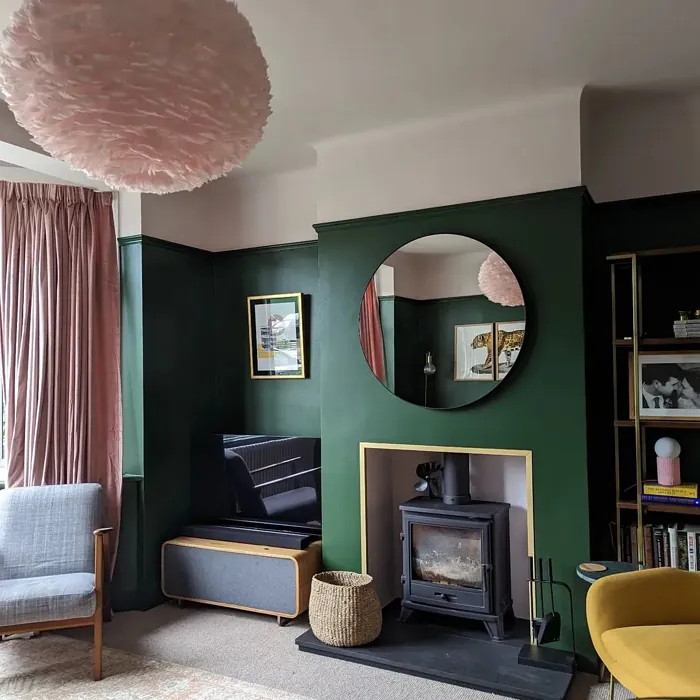 Farrow and Ball W55 living room fireplace color