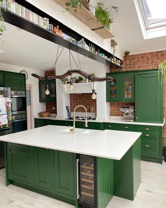 Duck Green kitchen cabinets paint review