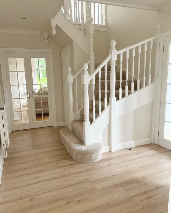 Dulux Almond White hallway paint