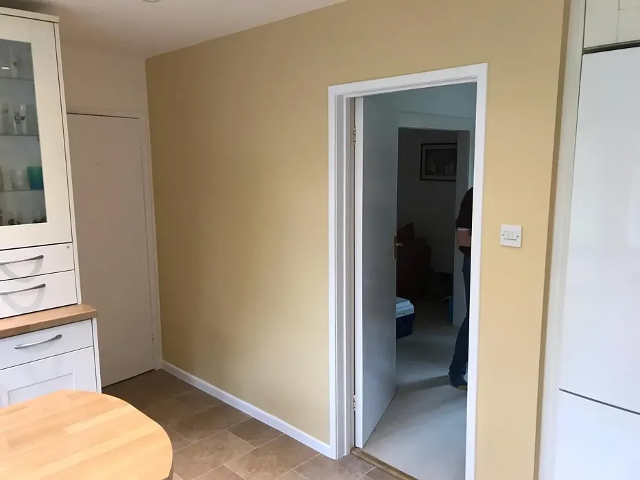 Dulux Golden Ivory kitchen accent wall