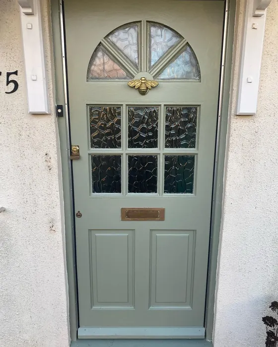 Green Glade front door paint