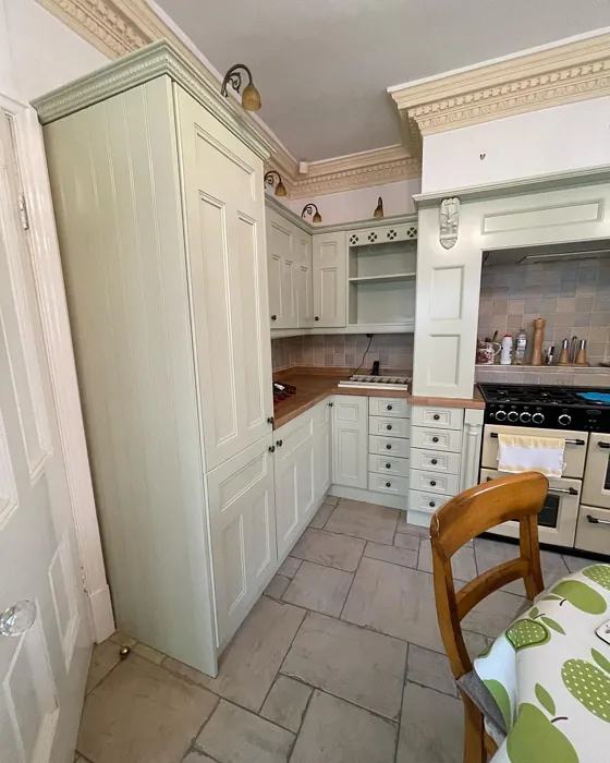 Dulux Pale Olivine kitchen cabinets color