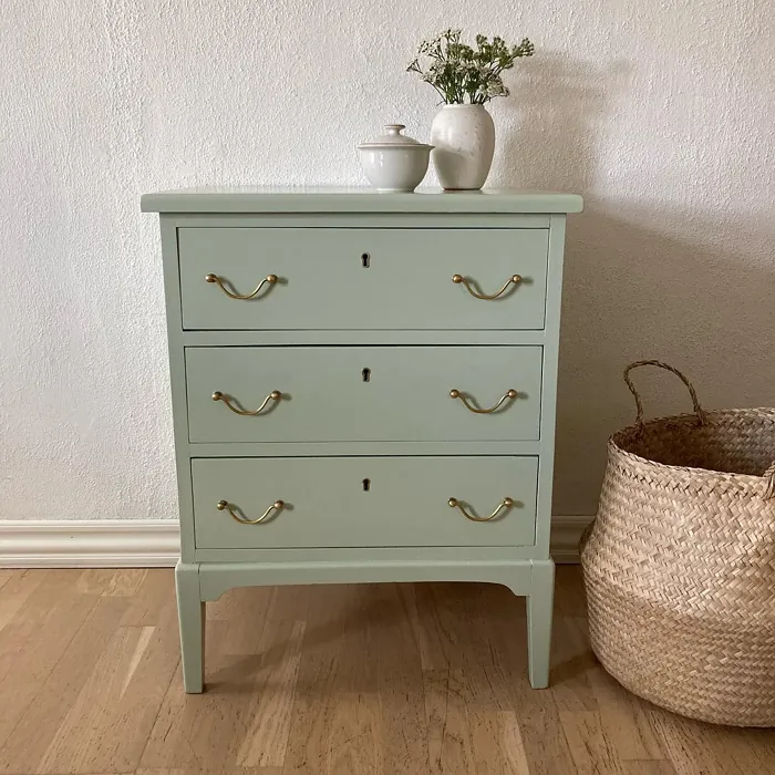 Jotun Dusk Green painted furniture color