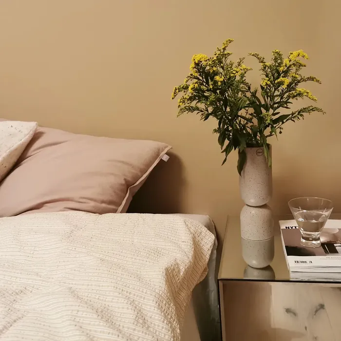 Jotun Dusky Peach bedroom interior