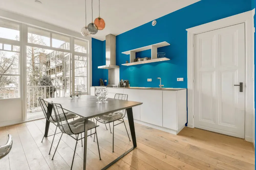 Sherwin Williams Dynamic Blue kitchen review