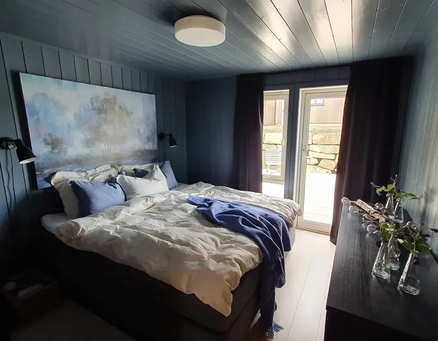Jotun Elegant Blue cozy bedroom paint