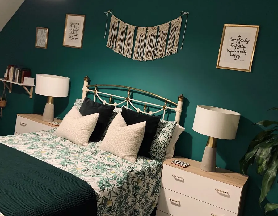 Emerald Glade boho bedroom 