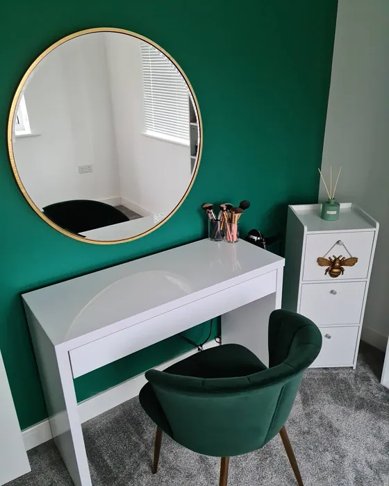 Emerald Glade accent wall color