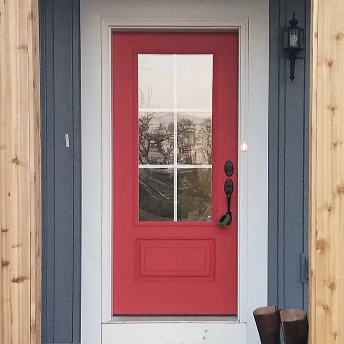 Sherwin Williams Enticing Red Front Door