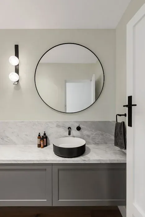Sherwin Williams Ethereal White minimalist bathroom