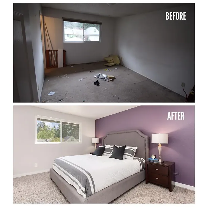 SW Expressive Plum bedroom makeover SW Expressive Plum bedroom makeover