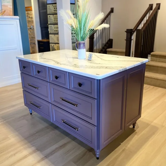 SW Expressive Plum painted cabinets SW Expressive Plum painted cabinets