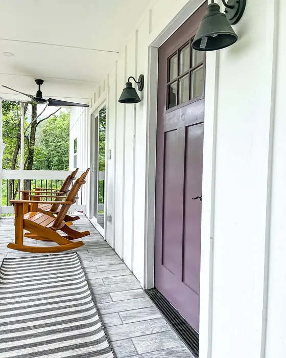 SW Expressive Plum front door paint SW Expressive Plum front door paint