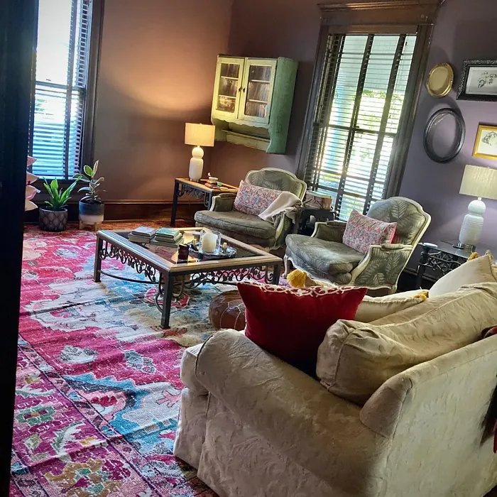 SW Expressive Plum living room interior SW Expressive Plum living room interior