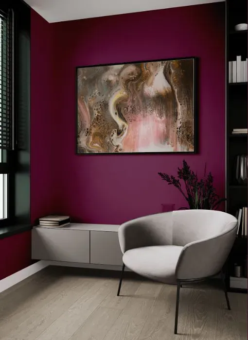 Sherwin Williams Fabulous Grape living room