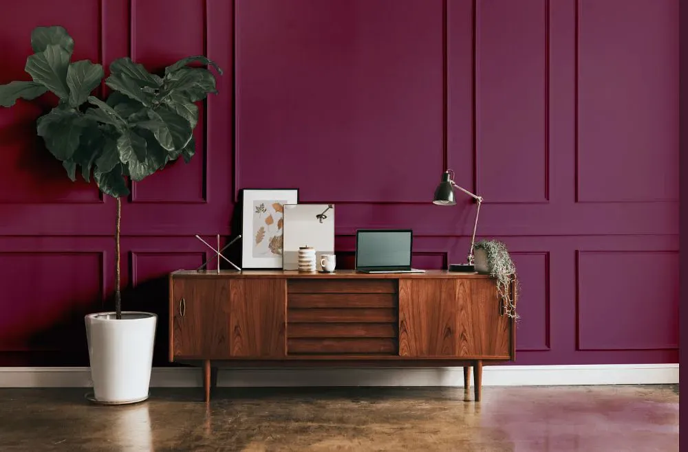 Sherwin Williams Fabulous Grape modern interior