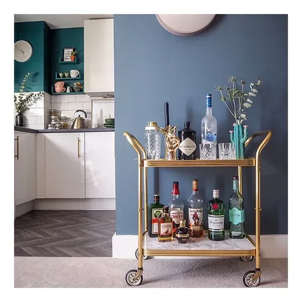 Dulux Faded Indigo wall paint 