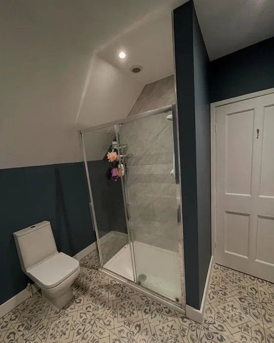 Faded Indigo bathroom makeover