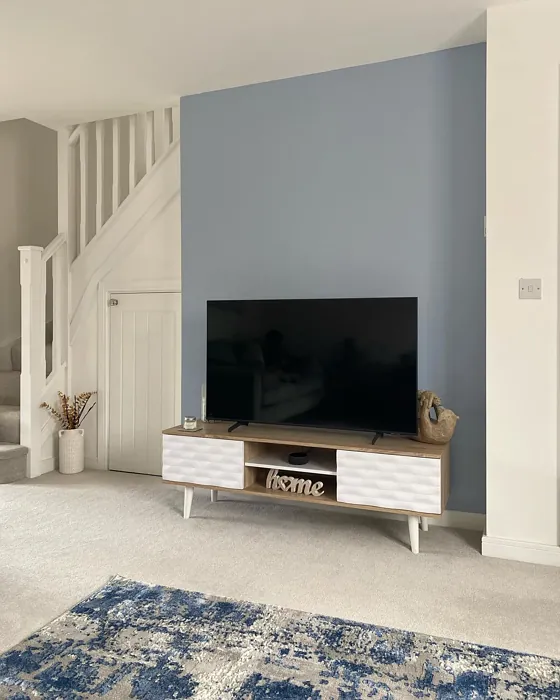 Dulux Bright Skies living room accent wall