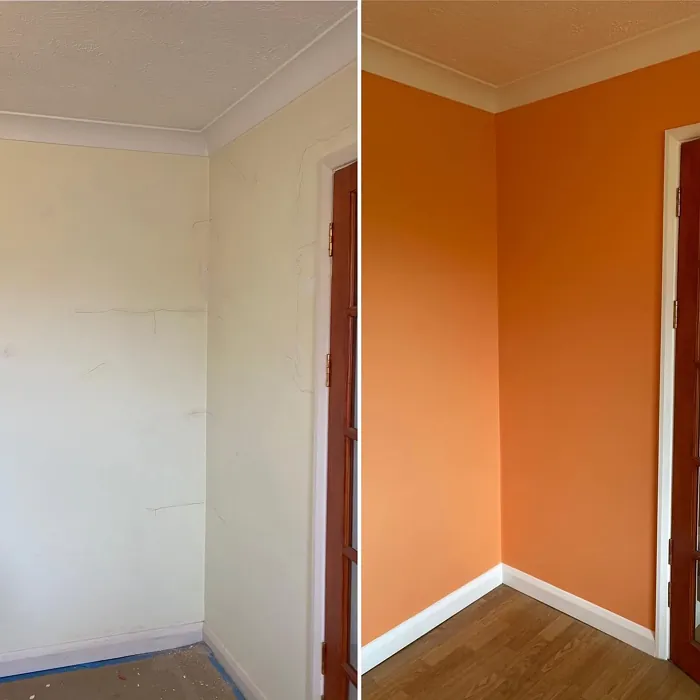 Dulux Fandango Fun wall paint makeover