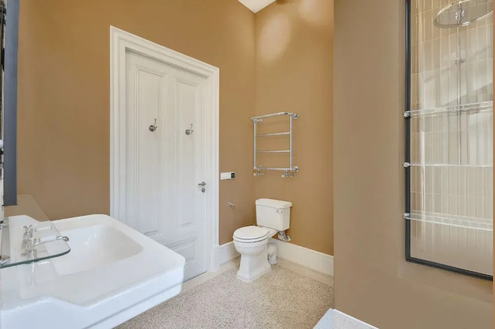 Sherwin Williams Farro bathroom