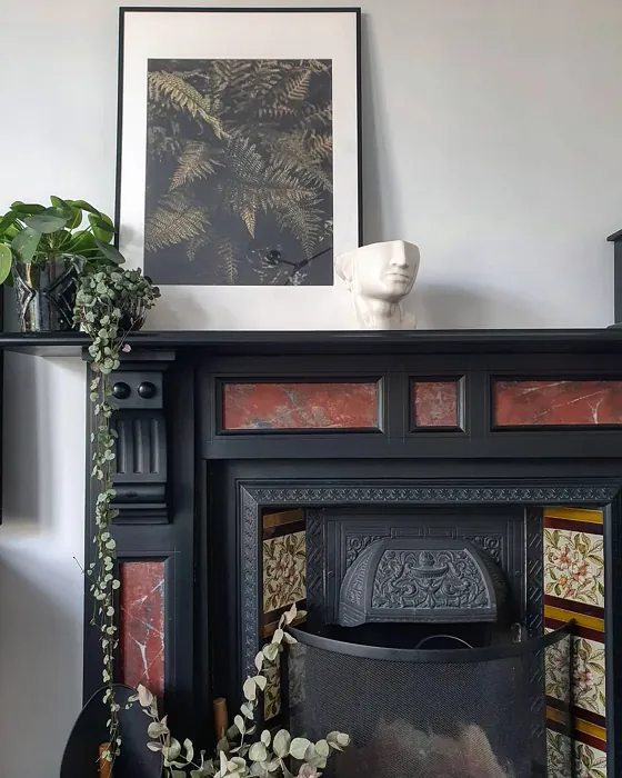 Farrow and Ball Blackened living room decor