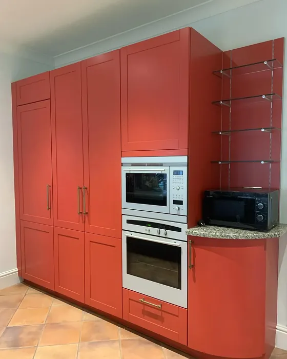 Farrow and Ball Blazer kitchen cabinets color review