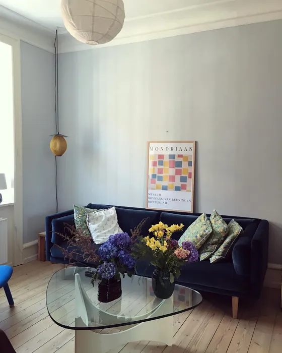 Farrow and Ball Borrowed Light living room paint