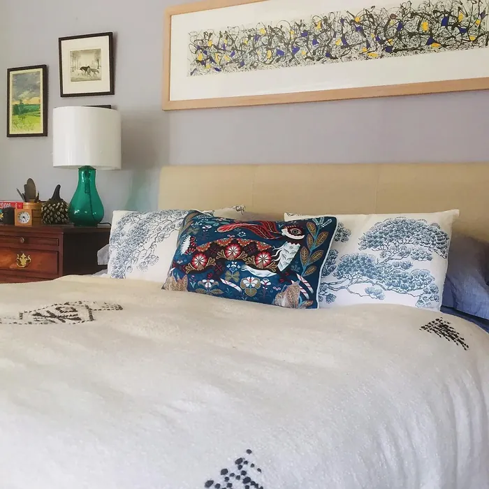 Farrow and Ball Calluna bedroom paint