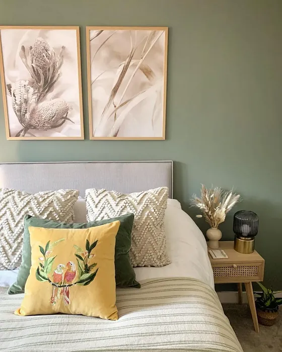 Farrow and Ball Card Room Green bedroom inspiration