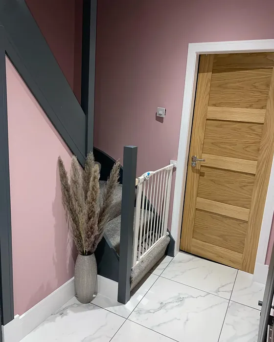 Farrow and Ball Cinder Rose hallway color Farrow and Ball Cinder Rose hallway color