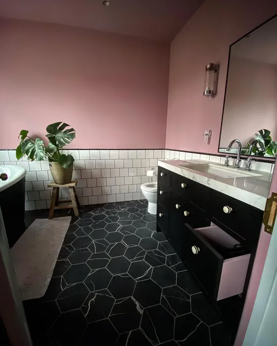 Farrow and Ball Cinder Rose bathroom review Farrow and Ball Cinder Rose bathroom review